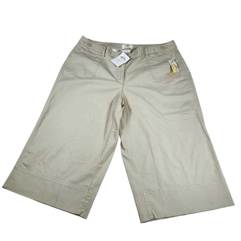 NWT Talbots Woman Petites‎ 16W Classic Fit Stretch Crop Pants Beige - Picture 5 of 12